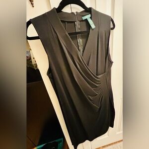 Ralph Lauren Black Draped Sleeveless dress